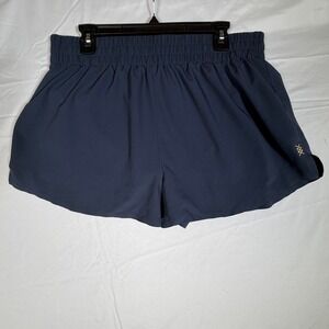 Rhone Mens Navy Blue Active Training Shorts Size Large Elastic Waist Athletic